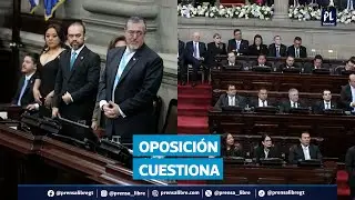 Diputados de posición cuestiona informe de Arévalo y señala brecha entre cifras oficiales y realidad