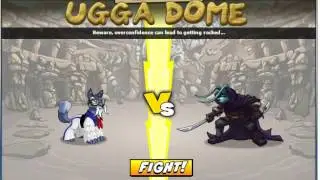 Beating up Kanrik - Neopets