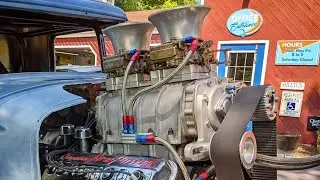 💥 LOUD! BIG BLOCK CHEVY SUPERCHARGED GASSER 🔥 #gasser #supercharged #chevy #bigblock #RATROD
