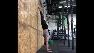 Wall facing handstand hold tutorial