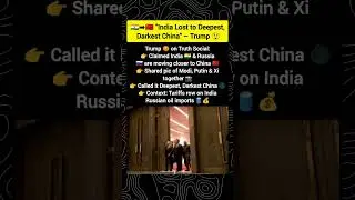 🇮🇳 Trump Shocking Statement on India-China-Russia Alliance 😱 | Modi, Putin, Xi News Update