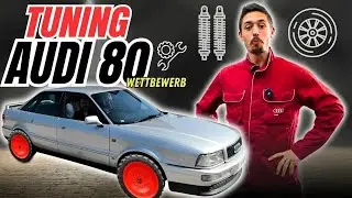 Neues Fahrwerk & fette Felgen f&uuml;r den Audi 80 Competition