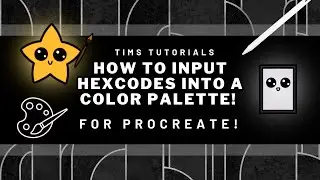 How to enter HEXCODES into procreate/ Compact Palette View!
