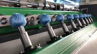 10 Heads PP Raffia yarn ball winder machine Nancy Whatsapp +86 188 5386 9092