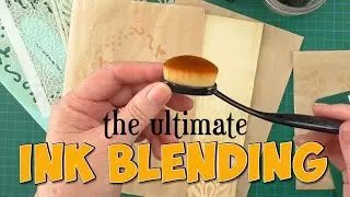 Makeup brush for blending ink with a GIVEAWAY set of 10 blending brushes