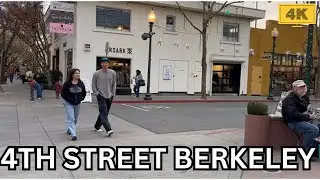 Berkeley Walk Tour | 4th Street | California 4K