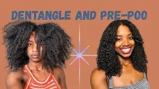 How To Detangle Knotted, Matted, Tangled Curly Hair Pre Poo Wash Day Routine DRY Beach Hair