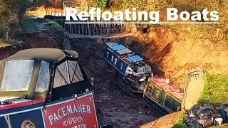 Huge Progress at the Llangollen Canal Breach, Refloating Pacemaker.