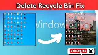 How to Create Recycle Bin on Desktop, Recycle Bin Missing Problem Solve, Windows Desktop Tutorial