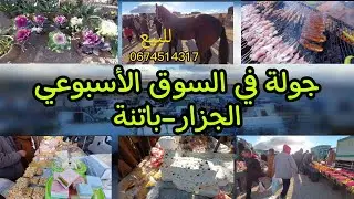 مباشر جولة في السوق الاسبوعي بلدية الجزار ولاية باتنة كلش يتباع
