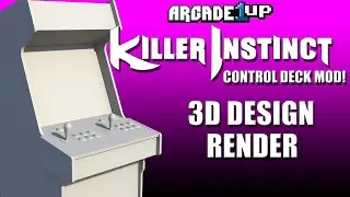Arcade1Up Killer Instinct Control Deck MOD: 3D Design Render.
