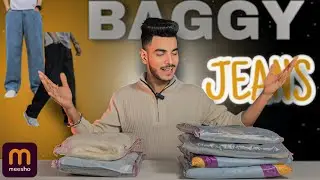 Men's Baggy Jeans Haul: Finding the Best Deals on Meesho | Unboxing and review