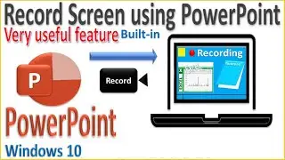 Record screen using PowerPoint - Very useful feature | Windows 10 | Tech Knowledge Tutor