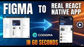 Figma to Real React Native App in 60 Seconds (Codigma Demo)