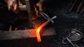 Blacksmith Heats Iron Red Hot and Creates Powerful Tools | Satisfying Metal Work।