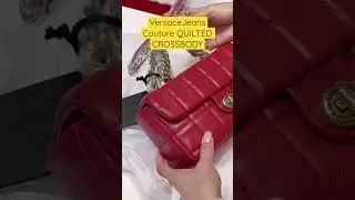 Versace Jeans CoutureQUILTED CROSSBODY - Red #unboxing #asmr #versace #shorts
