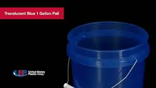 Translucent Blue 1 Gallon Pail | U.S. Plastic Corporation&reg;