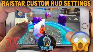 RAISTAR CUSTOM HUD SETTINGS IN FREE FIRE 🔥 !! RAISTAR SETTING !! RAISTAR SENSITIVITY IN FREE FIRE 🔥