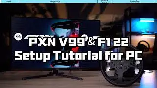 PXN V99 Gaming Steering Wheel & PC F1 2022 Setup Tutorial. #pxn #tutorial #f12022 #PXNV99 #games
