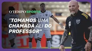 Confira a ZONA MISTA do ATLÉTICO após virada sobre o Pouso Alegre