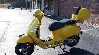 2018 Vespa GTS300 Super Sport ABS with Akrapovic exhaust with baffle