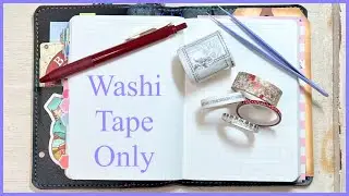 Stalogy plan with me | Washi tape only