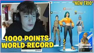 CLIX Goes For 1000 POINTS With His NEW TRIO In Late Game Trios Cash Cup! (Fortnite Moments)
