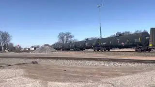 CN3848 GE ES44AC leads a Freight Train. Trailing Units CN3112 GE ET44AC Tier & CN3891 GE ES44AC 💯.