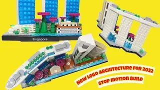 Lego Architecture 21057 Singapore Stop Motion Build, opening and Gallery Review