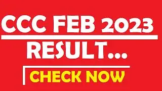 CCC Feb 2023 Result out Check it Now | CCC Feb 2023 Result | CCC Result