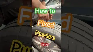 How to fix puncture tyre #diy #car #tyre #viral #learning #hyundai
