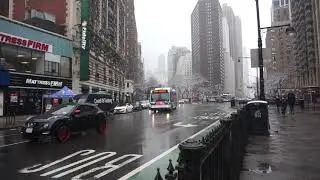 NYC Bus: Harlem bound Orion VII NG HEV 3835 M7 at Broadway/72 St