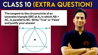 The tangent to the circumcircle of an isosceles triangle ABC at A, is which AB = AC, is parallel to