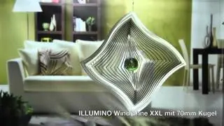ILLUMINO Windfahne XXL mit 70mm Kugel