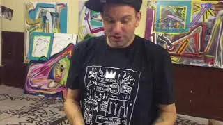 Al Diaz cofounder of  SAMO&copy;&hellip;with Jean-Michel Basquiat Visits the Studio