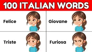 100 Italian Words for Beginners | Learn Italian for Beginners