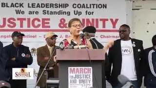 Dr. Karenga, Danny Bakewell and Karen Bass speak up for justice & unity