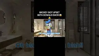 DONALD UPSETS MICKEY MOUSE GONE WRONG! #youtubeshorts #comedy #mickeymouse #donaldduck #funny