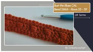 Bust the Blues CAL - Wk 2 Bead Stitch