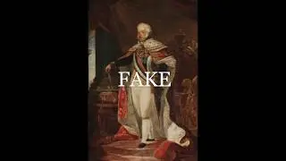Fake white portrait of King John VI of Portugal