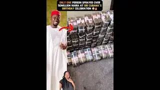 Only one person sprayed over 50 million naira at Obi Cubana&rsquo;s birthday celebration 🤯🔥 #shorts #fyp