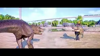Feathered T-REX, JP3 Velociraptors, Indominus Rex, Indoraptor 🦖 Jurassic World Evolution 2 Animation