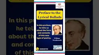 Preface to the Lyrical Ballads |William Wordsworth |MEG05 | Literary criticism | Block 3|#shorts