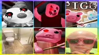 Piggy April Fools Update HOUSE.EXE ALL JUMPSCARES!!