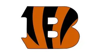 How to draw a Cincinnati Bengals logo - step by step