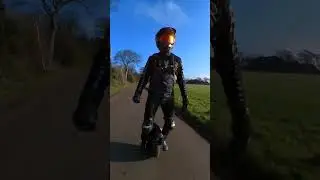 40 mph to stop:electric unicycle breaking test #euc #electricunicycle #veteranshermans #inmotionv13