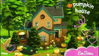 Pumpkin House in The Sims 4 - Speedbuild | No CC 🎃🤎