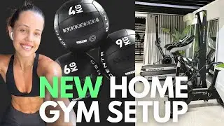 OUR NEW HOME GYM SETUP!!!!