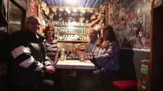 Neighbours set up a pub in a shed in their garden