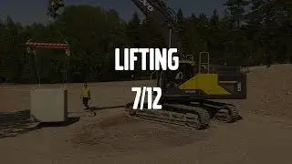 Lifting &ndash; Volvo Crawler Excavators E-series &ndash; Basic operator training &ndash; 7/12